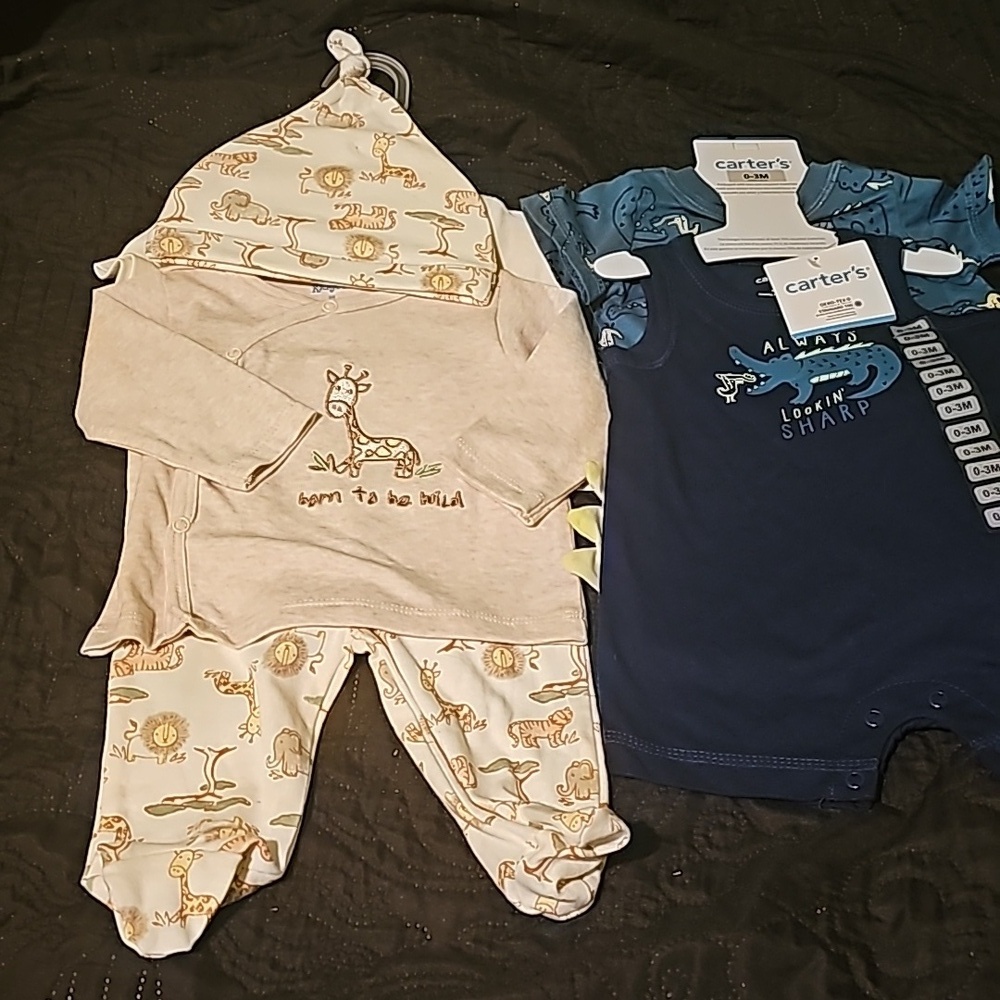 Carter Boys infant outfit‎ lot 0-3 months